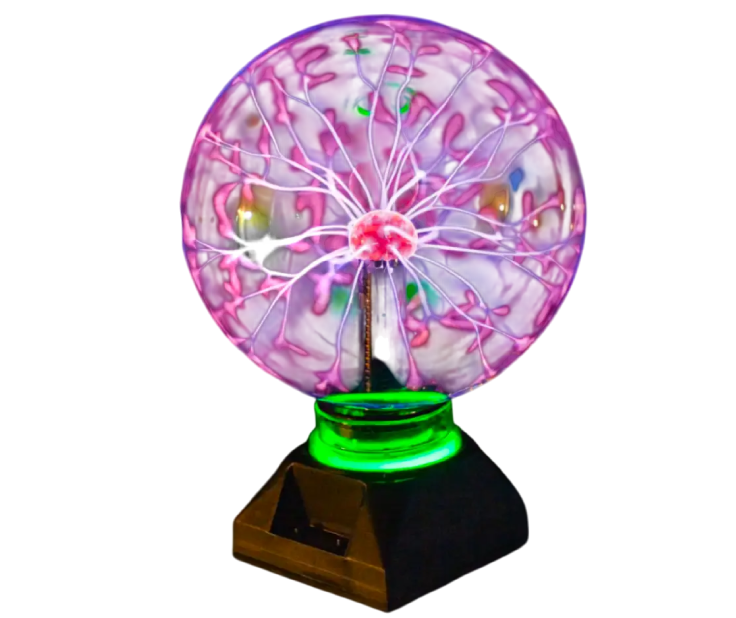 Ночник Plasma ball Плазменный шар Тесла музыкальный с молниями 10 см (1880)
