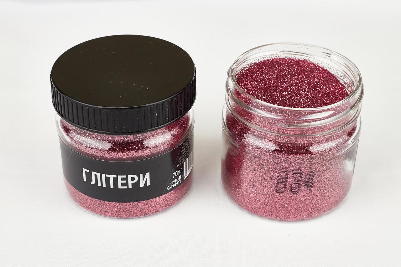 Глітер 834 0,2 мм 1/128 70 мл Рожевий (078342) - фото 2 Глітер 834 0,2 мм 1/128 70 мл Рожевий (078342) - фото 2