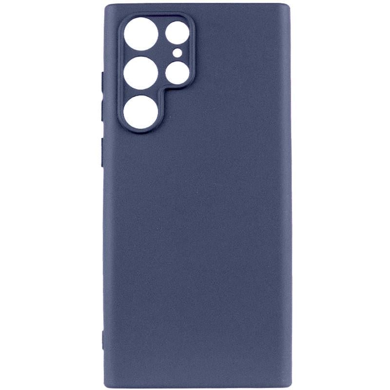 Противоударный Чехол Silicone Cover Lakshmi Full Camera (A) для Samsung Galaxy S22 Ultra Синий / Midnight Blue