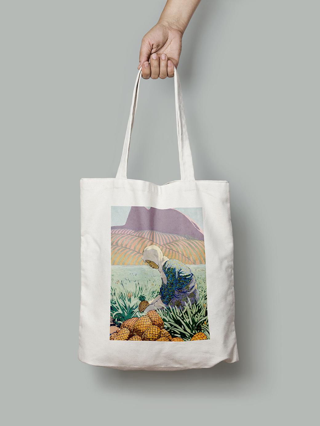 Эко-сумка Плантации ананасов шопер (FA08079_Bag)