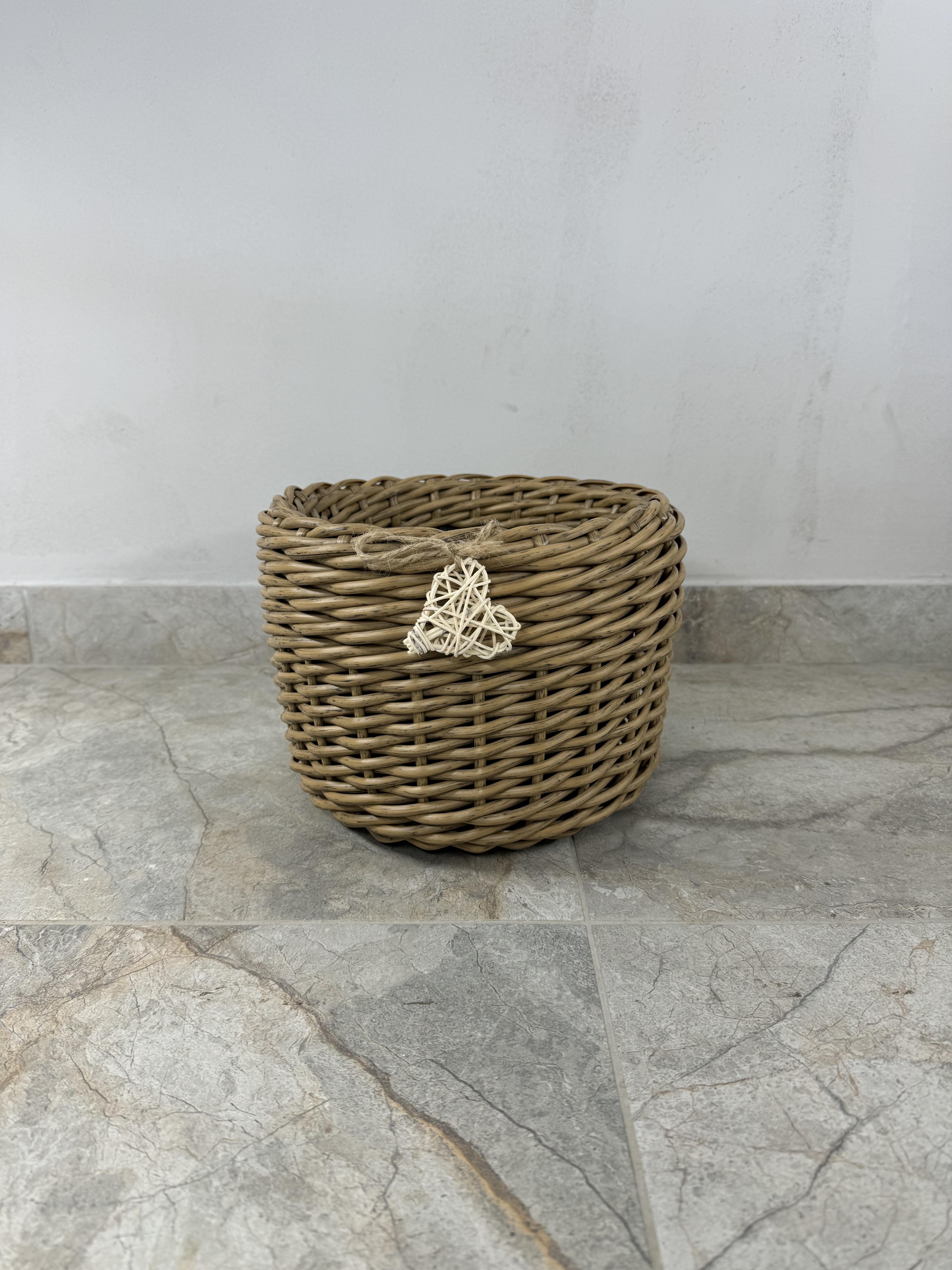 Кашпо из искусственного ротанга ручной работы 5 л Дерево натуральное (32747) - фото 2 Кашпо из искусственного ротанга ручной работы 5 л Дерево натуральное (32747) - фото 2