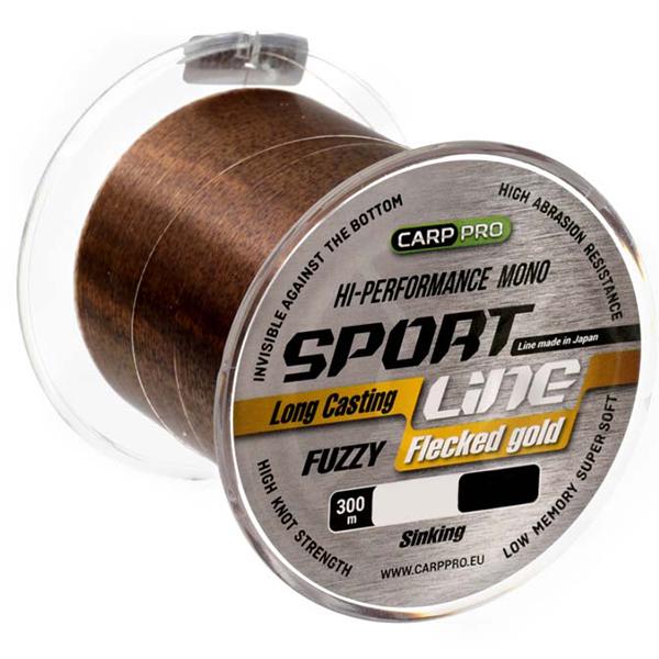 Волосінь Carp PRO Sport Line Flecked 300 м 0,265 мм Gold (CP2303-0265)