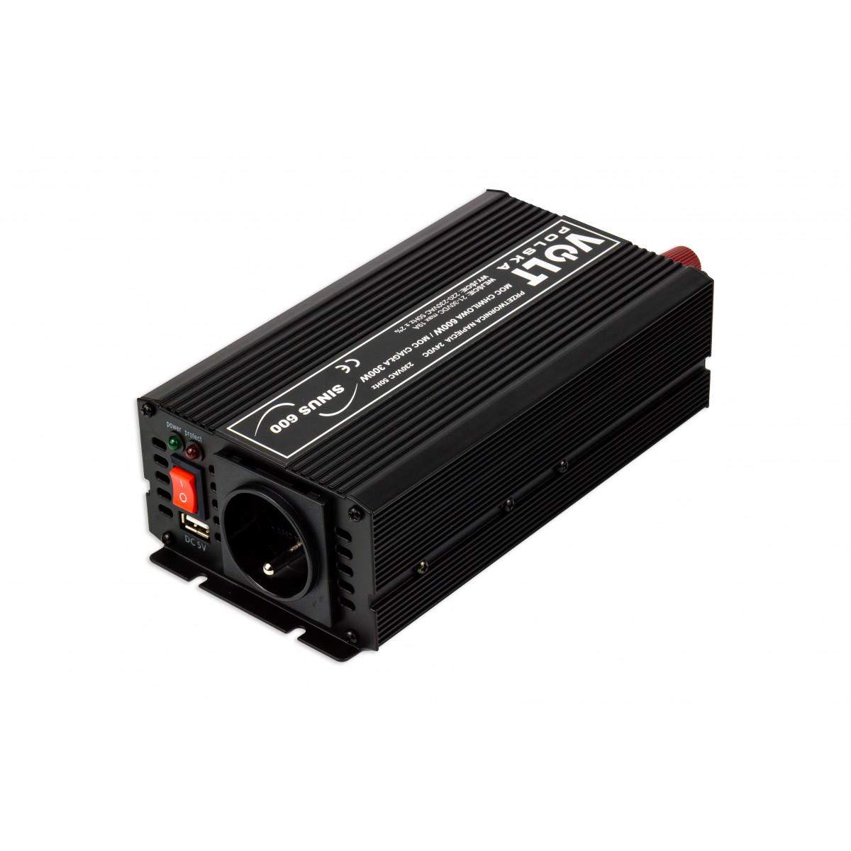 Преобразователь напряжения Volt Polska Sinus 600 24/230V 300/600W (3SIP060024) Преобразователь напряжения Volt Polska Sinus 600 24/230V 300/600W (3SIP060024)
