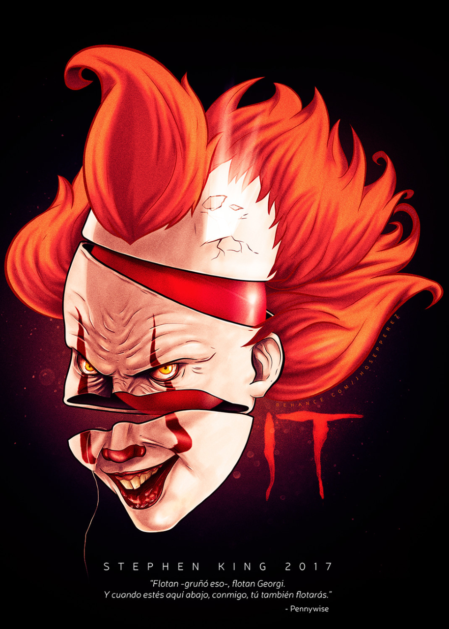 Картина постер Gee! IT Pennywise the Dancing Clown Оно Пеннивайз танцующий клоун 40х60 см IT.03.21