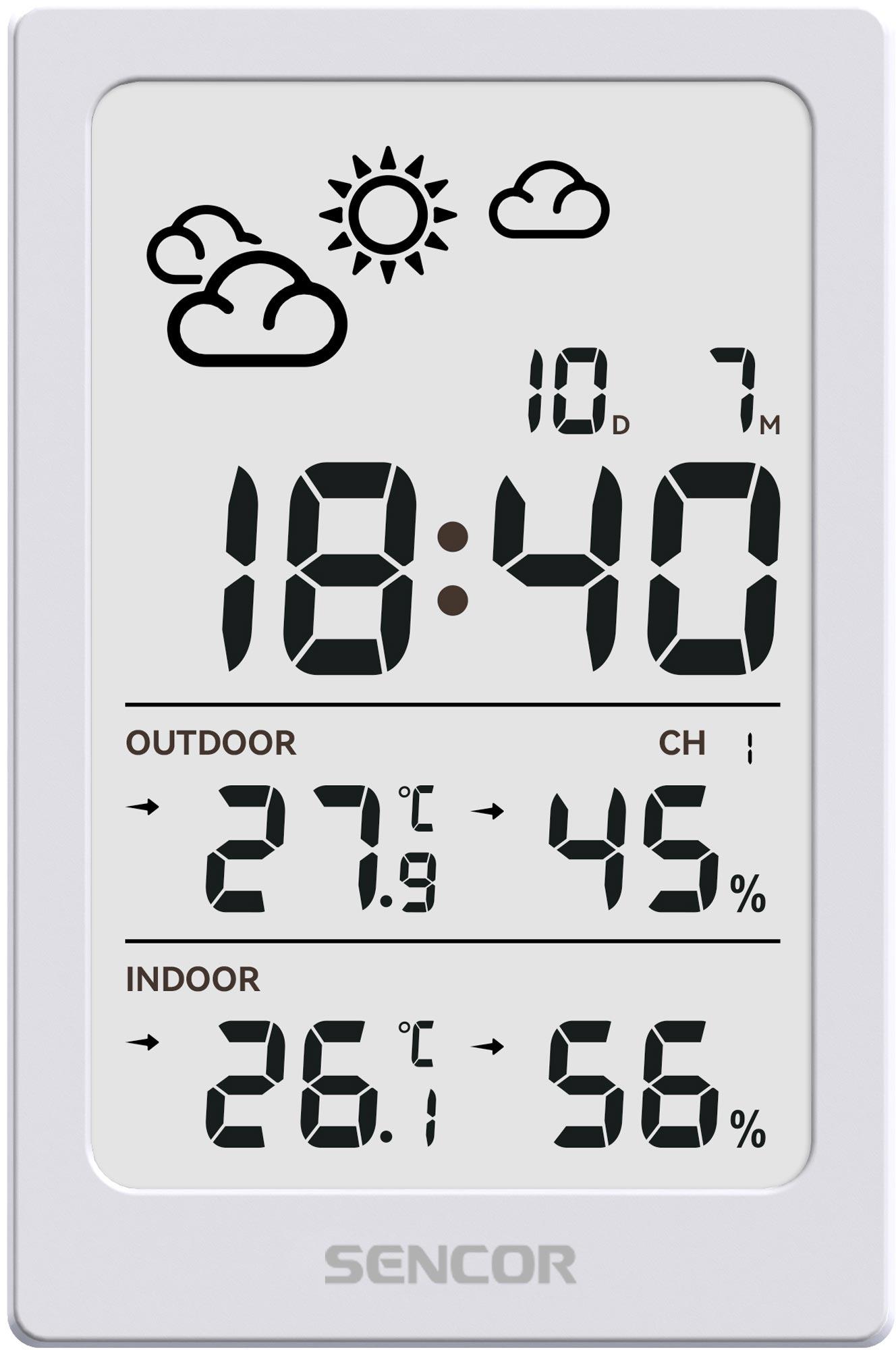 Метеостанция электронная Sencor SWS 2300W с беспроводным датчиком Белый (28745674) - фото 3 Метеостанция электронная Sencor SWS 2300W с беспроводным датчиком Белый (28745674) - фото 3