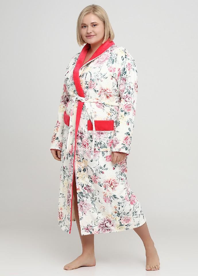 Халат Wild Love 4XL Разноцветный/Коралловый (999)