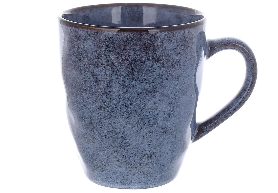 Набор кружек керамических BonaDi Casual 440 мл 6 шт. Темно-синий (344-227)