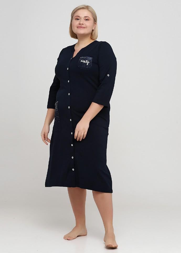 Халат Wild Love 4XL темно-Синий (82379) Халат Wild Love 4XL темно-Синий (82379)