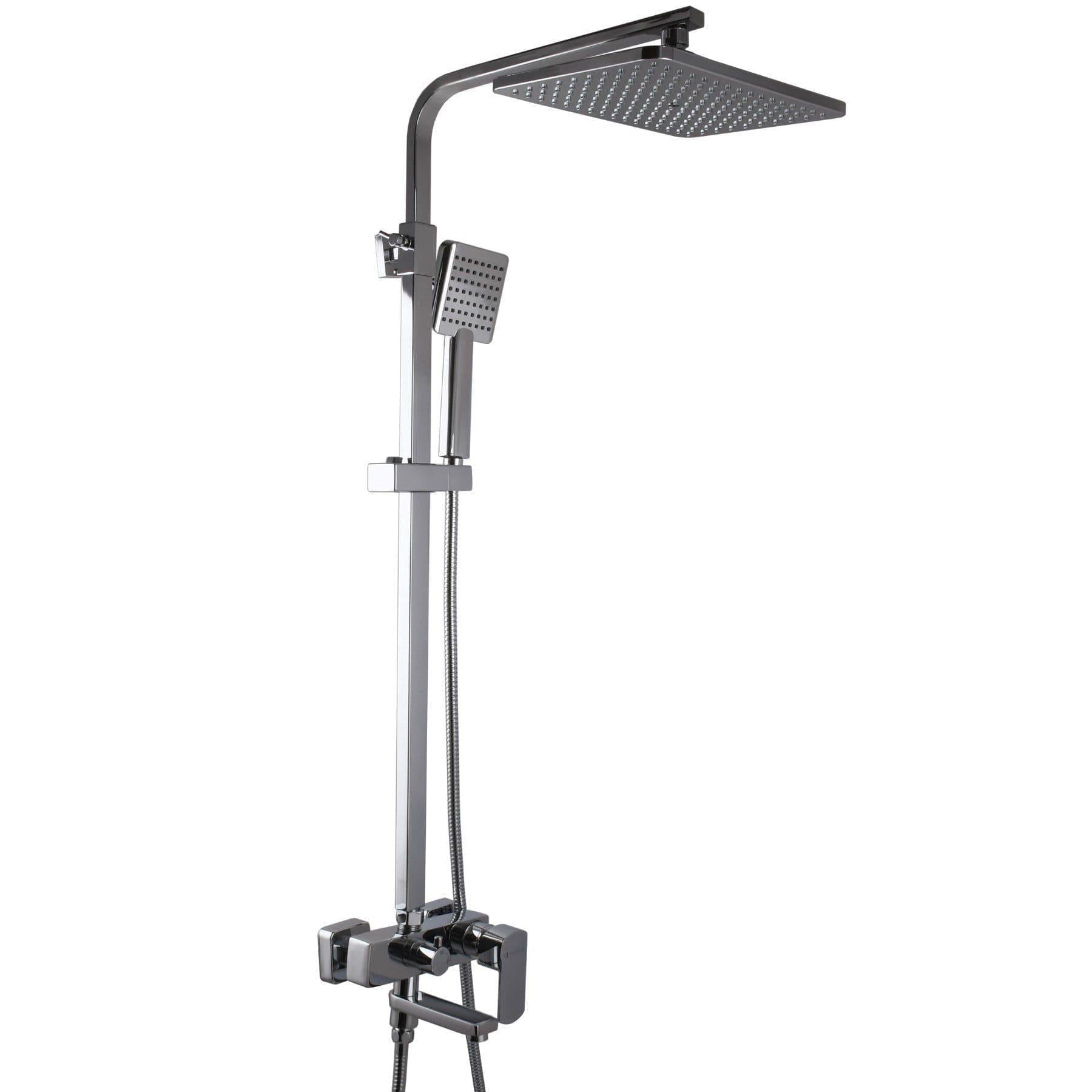 Душевая система Globus Lux Alfa GLAL-1007 с тропическим душем латунь Хром (37521287)