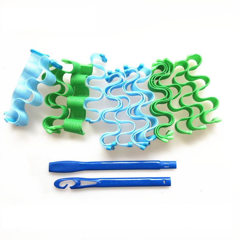 Бигуди Magic Curler Волна 18 шт. 25 см Зелено-голубой Бигуди Magic Curler Волна 18 шт. 25 см Зелено-голубой