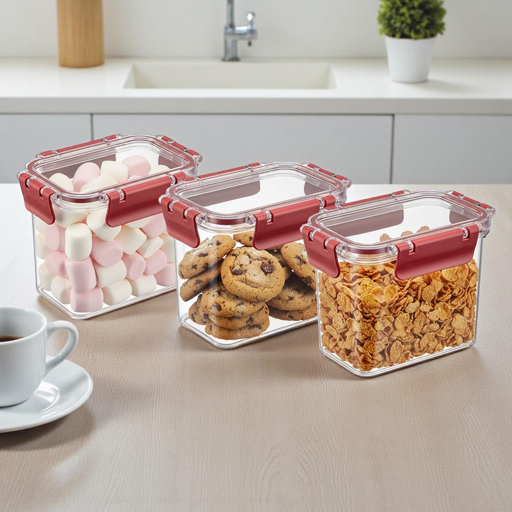 Набор хранения продуктов 760 мл 3 шт. Прозрачный (29862914) - фото 6 Набор хранения продуктов 760 мл 3 шт. Прозрачный (29862914) - фото 6