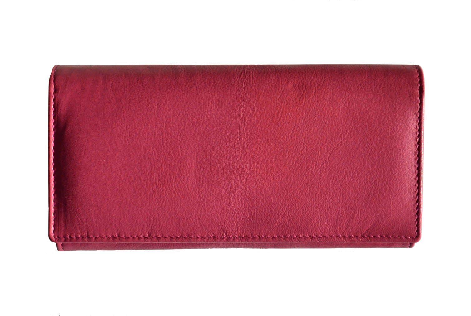 Кошелек женский кожаный Italian fabric bags 8050 Fuxia