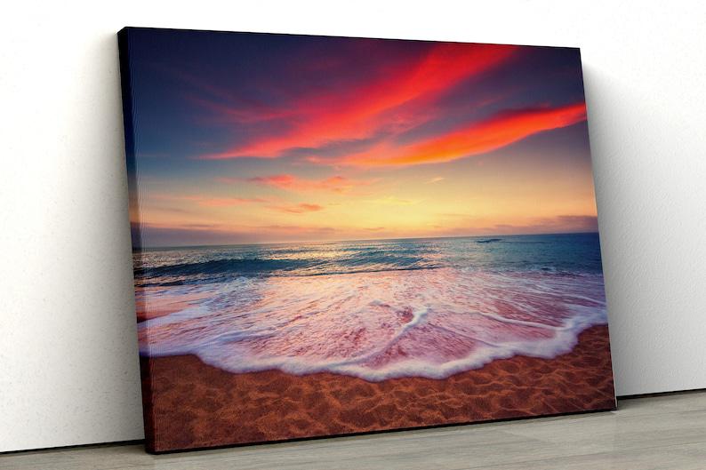 Картина на холсте KIL Art Волна на закате 51x34 см (324)