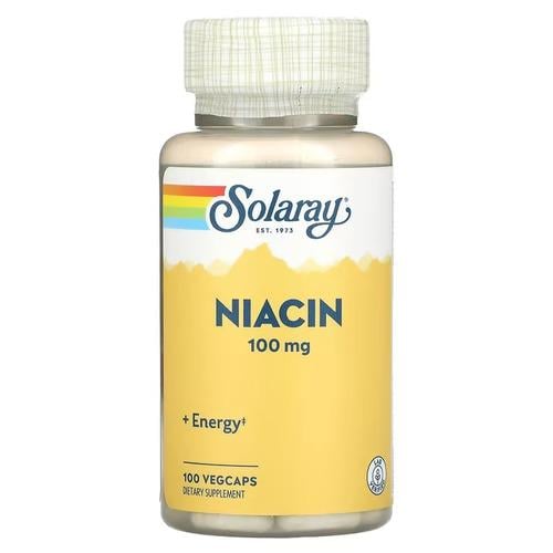 Ниацин B-3 Solaray Niacin 100 мг 100 VegCaps (SOR-04359)