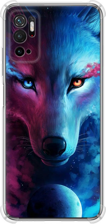 Чехол на Xiaomi Redmi Note 10 5G Арт-волк (3999sp-2556-42517)