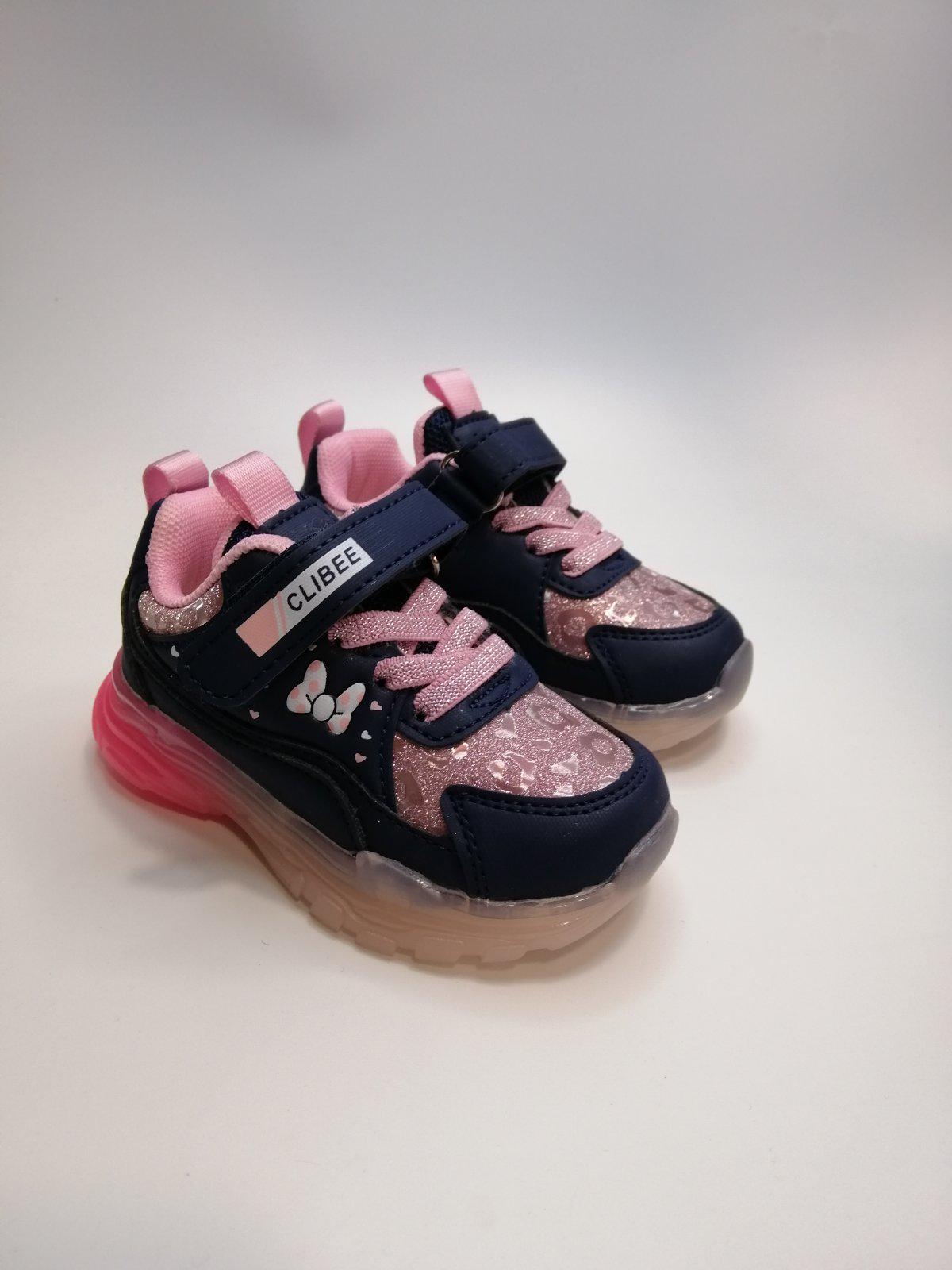 Кросівки для дівчинки Clibee р. 23 14 см Синій (97 bl-pink)
