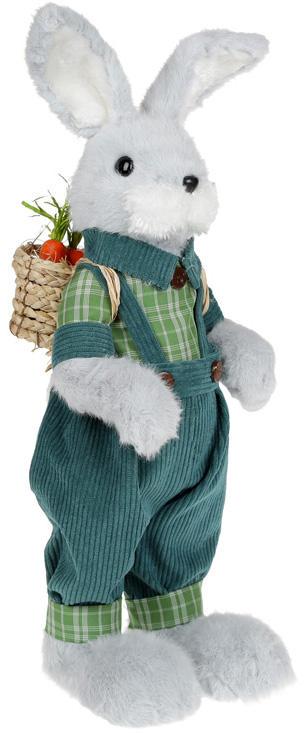 Фигура декоративная Кролик в подтяжках 20х16х59 см Фигура декоративная Кролик в подтяжках 20х16х59 см