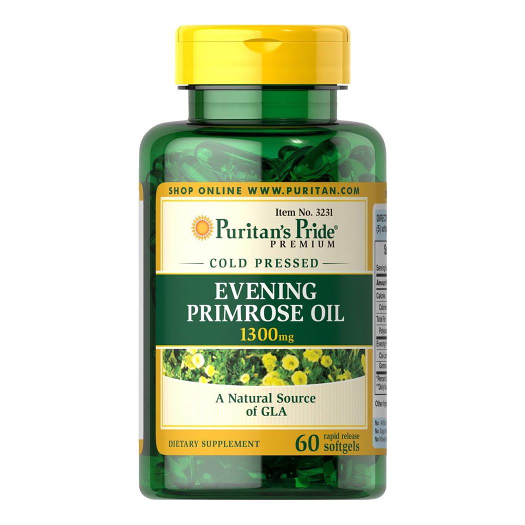 Добавка Puritan's Pride Evening Primrose Oil 1300 mg with GLA 60 софтгель капс. (23469-01)