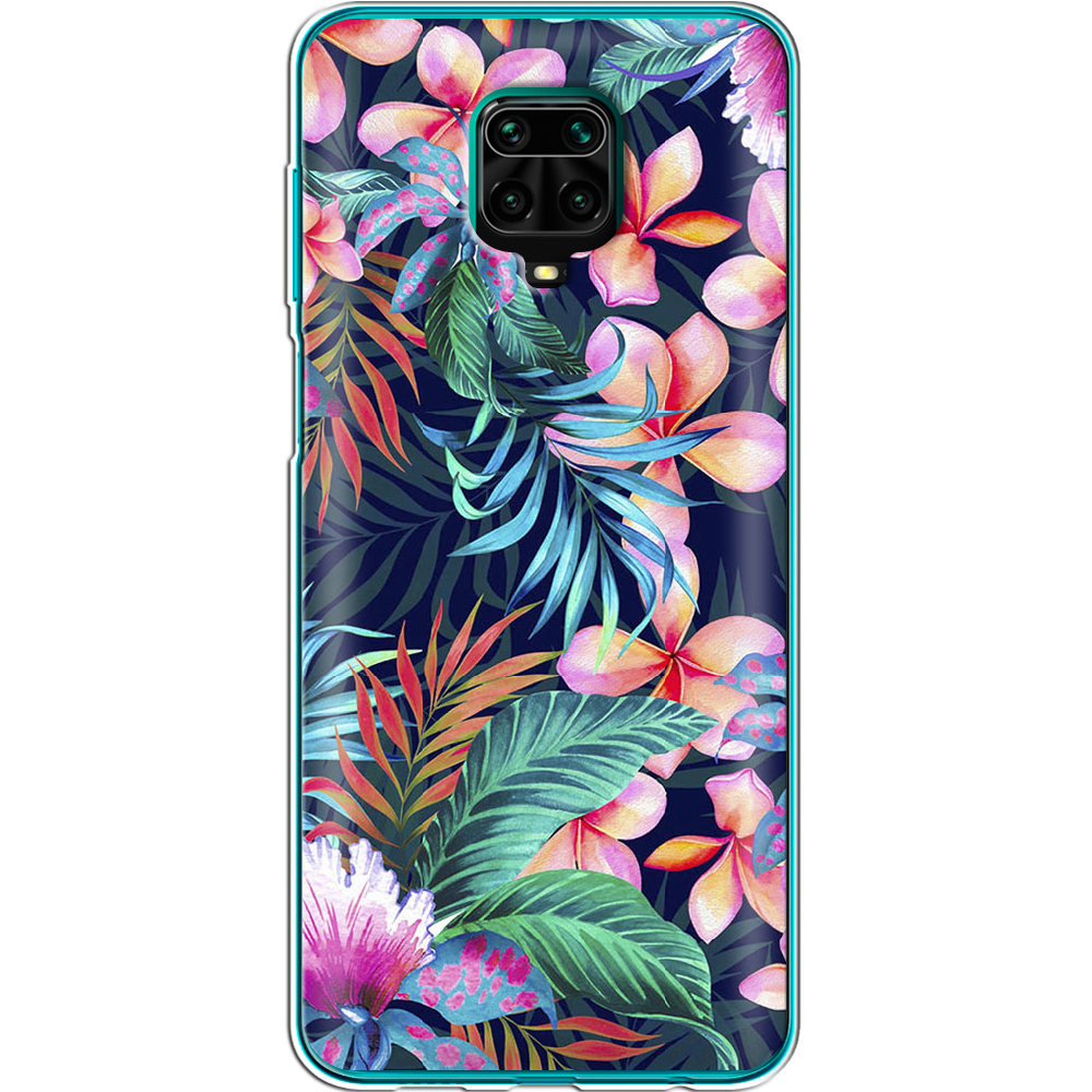 Чехол Boxface Xiaomi Redmi Note 9S flowers in the tropics Прозрачный силикон (39475-up1971-39475)