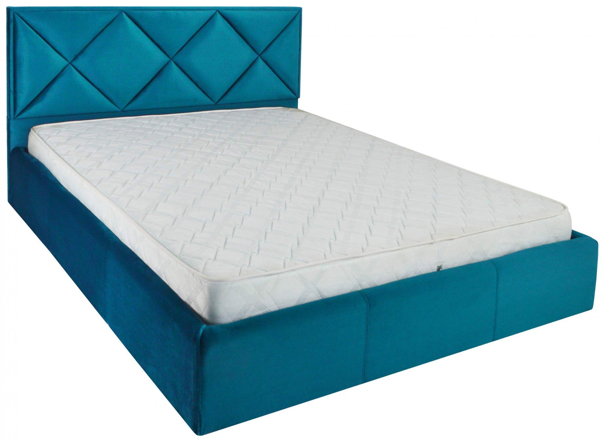 Ліжко з підйомним механізмом двоспальне Leeds Comfort Missoni 016 180х200 см Блакитний