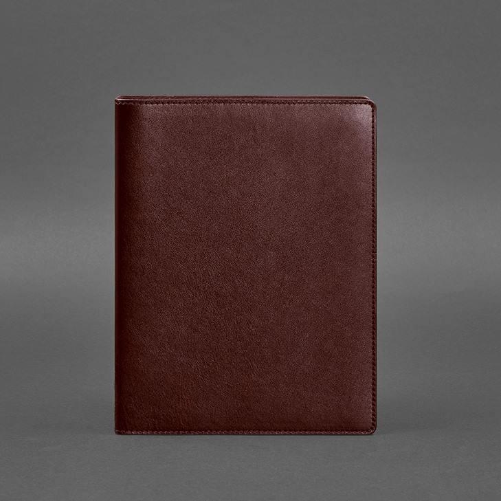 Блокнот шкіряний на сегрегаторі м'яка обкладинка на кільцях 13.0 Бордовий (A-027296) - фото 4