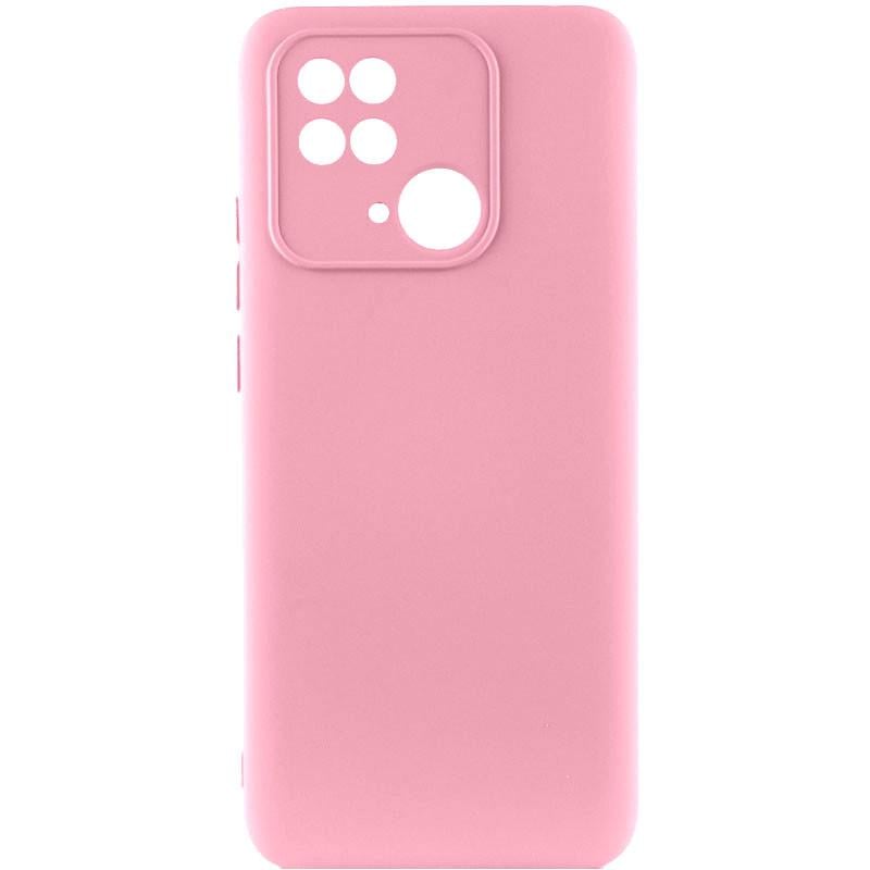 Противоударный чехол Silicone Cover Lakshmi Full Camera (AAA) для Xiaomi Redmi 10C Розовый / Light pink