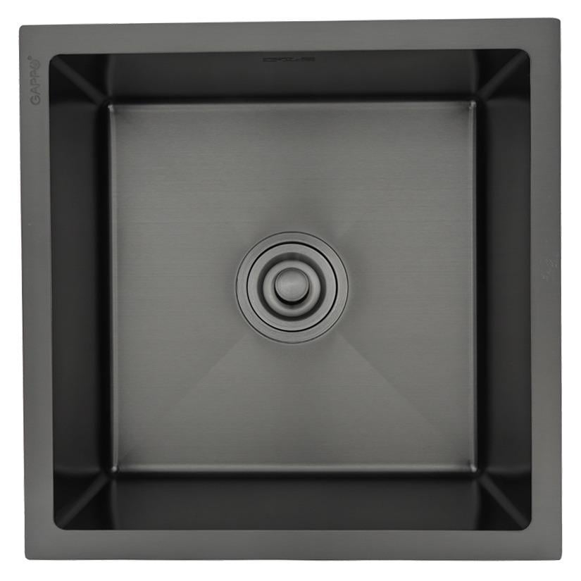 Мойка кухонная Gappo SQ-1045126 из нержавеющей стали квадратная матовая 440x440 мм (164048)