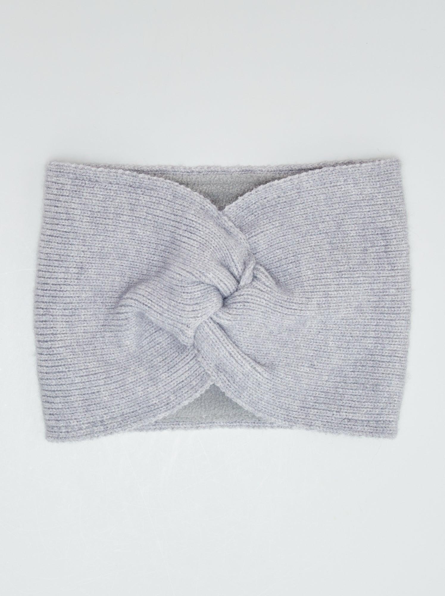 Шарф-снуд дитячий для дівчинки Kiabi в'язаний на флісі 3-6 років Сірий (0751)