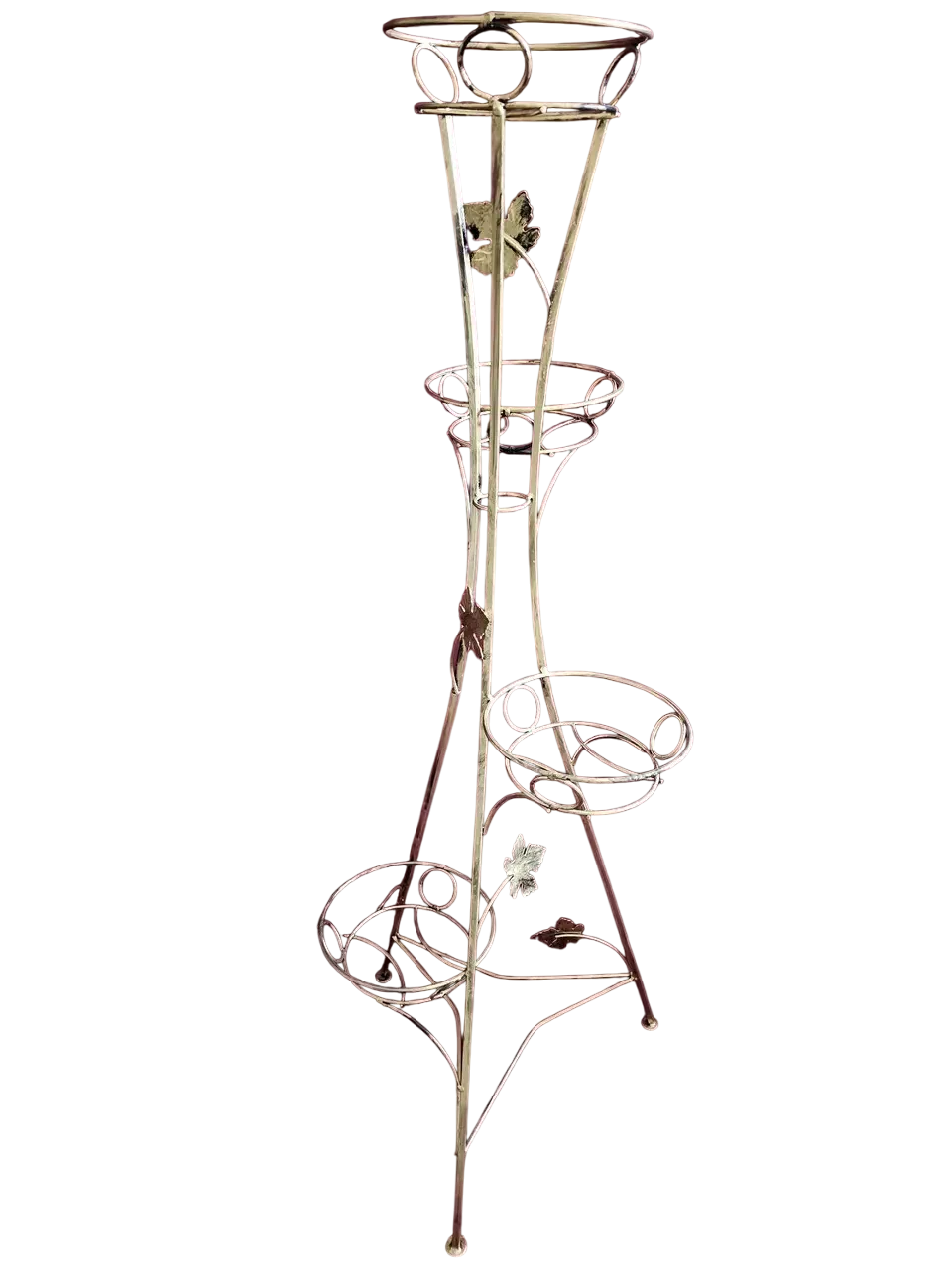 Подставка для цветов Хатинка Башня на 4 вазона кованая 117 см (CNT00011577)