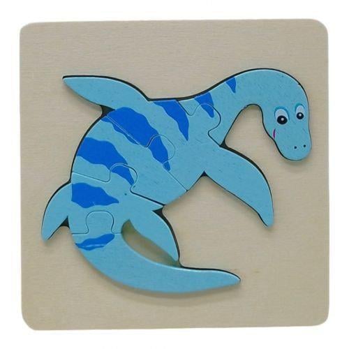 Дерев'яна рамка-вкладиш Пазл Динозавр Вид 1 (28944)