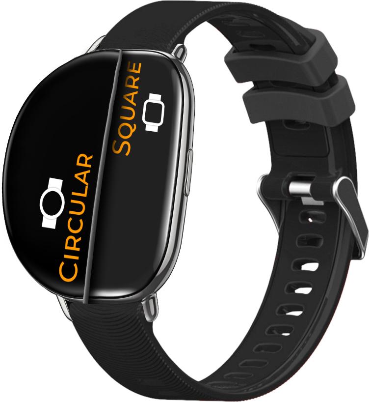 Ремешок Bend для ZEPP E Square/Circular Black (26338-2B)