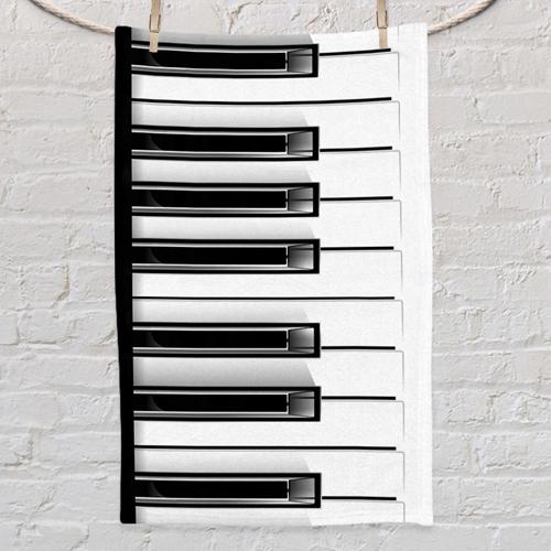 Полотенце с принтом Piano 80x50 см (PLM_21M004)