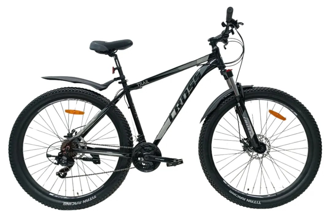 Велосипед Cross Trail 2024 29х3" 19" Black/Grey