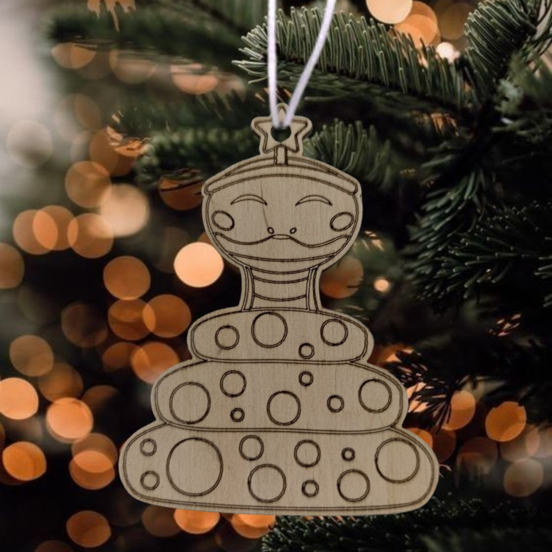 Елочная игрушка новогодняя деревянная с гравировкой Символ года 2025 Крафт (60019) Елочная игрушка новогодняя деревянная с гравировкой Символ года 2025 Крафт (60019)