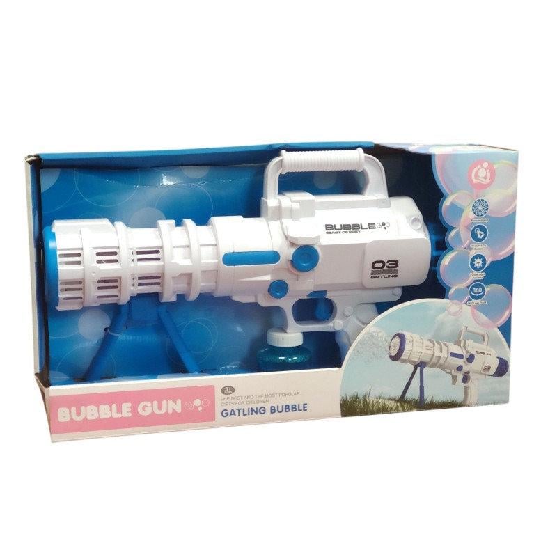 Генератор мыльных пузырей Bazooka Bubble Gun Синий (32407896)