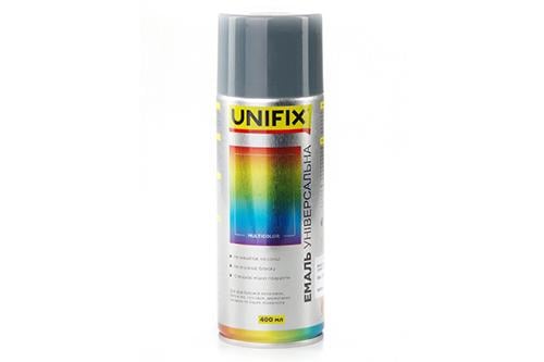 Емаль універсальна акрилова Unifix 400 мл RAL 7046 Сірий матовий (84574)