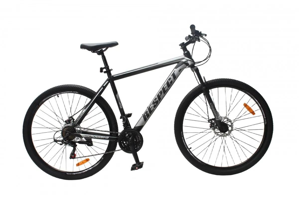 Велосипед CrossBike RESPECT 29" 19" Черно-серый