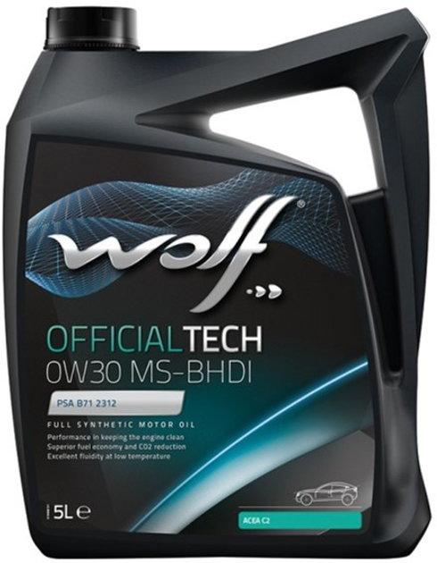 Моторне мастило WOLF OfficialTech MS-BHDI C2 0W-30 5 л (8323591)