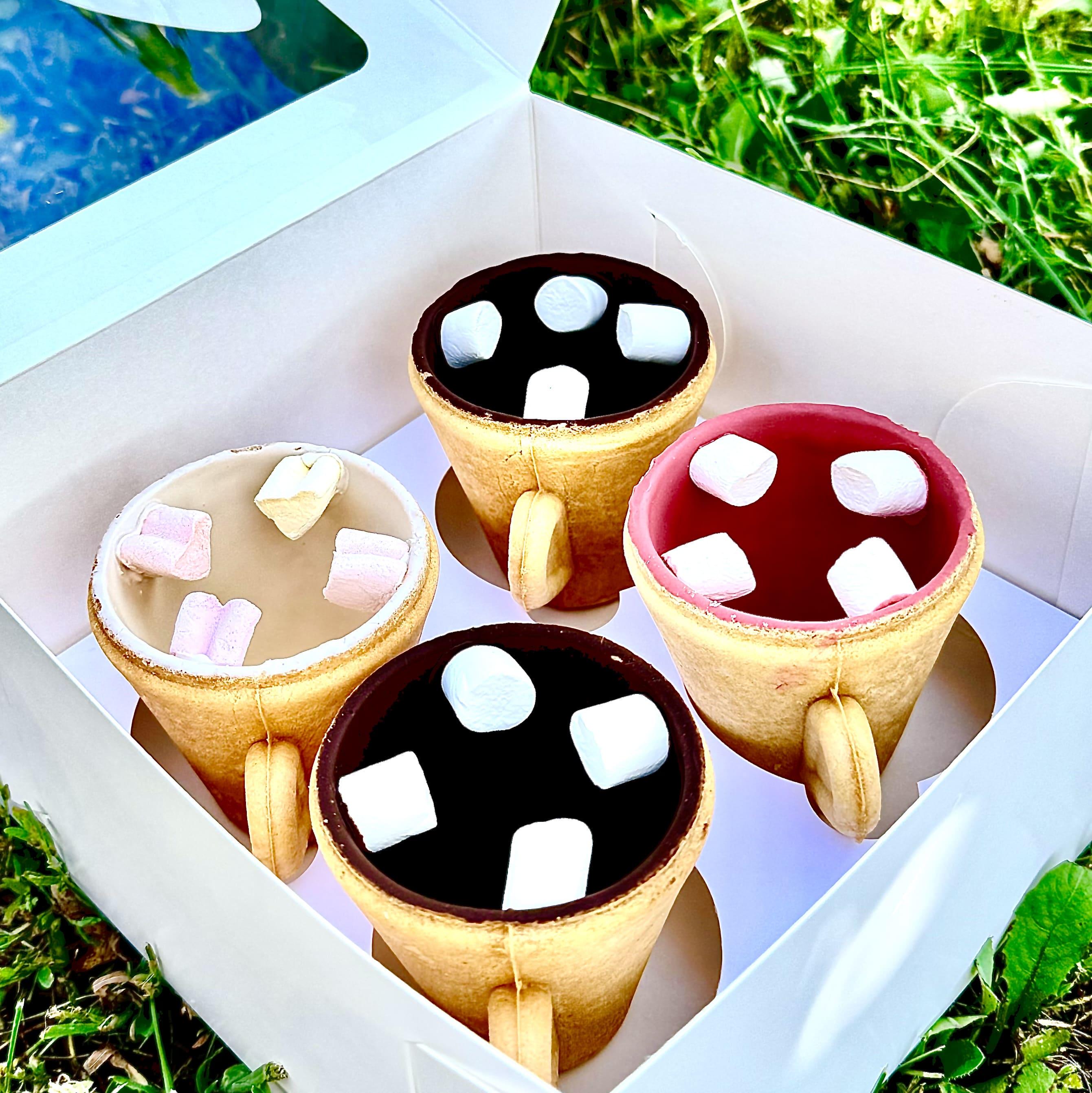 Подарочный набор чашка-печенье с маршмелло 240 г (id_70)