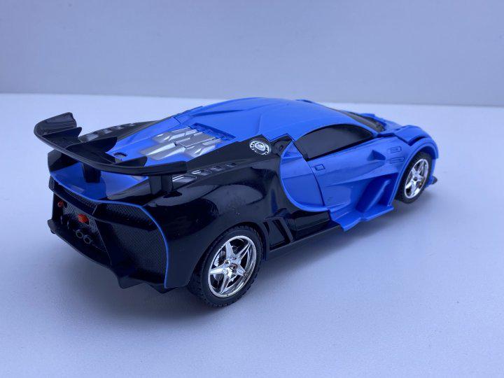 Машинка трансформер Bugatti 889 Робот на радиоуправлении Синий (889) - фото 4