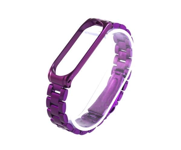 Ремешок Metal для браслета Xiaomi Mi Band 3/Mi Band 4 Фиолетовый (12474) Ремешок Metal для браслета Xiaomi Mi Band 3/Mi Band 4 Фиолетовый (12474)