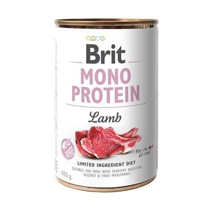 Корм для собак влажный Brit Mono Protein Lamb с ягненком 400 г (5087)