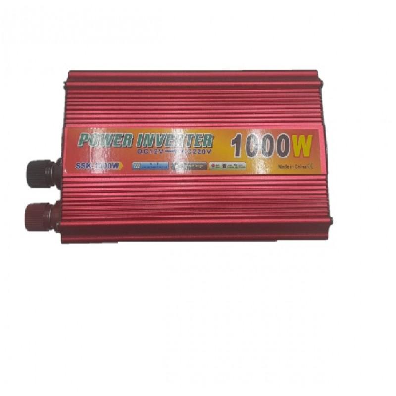 Інвертор автомобільного струму Power Inverter 12-220 1000 W 12 V UN-3058 (46236) - фото 2