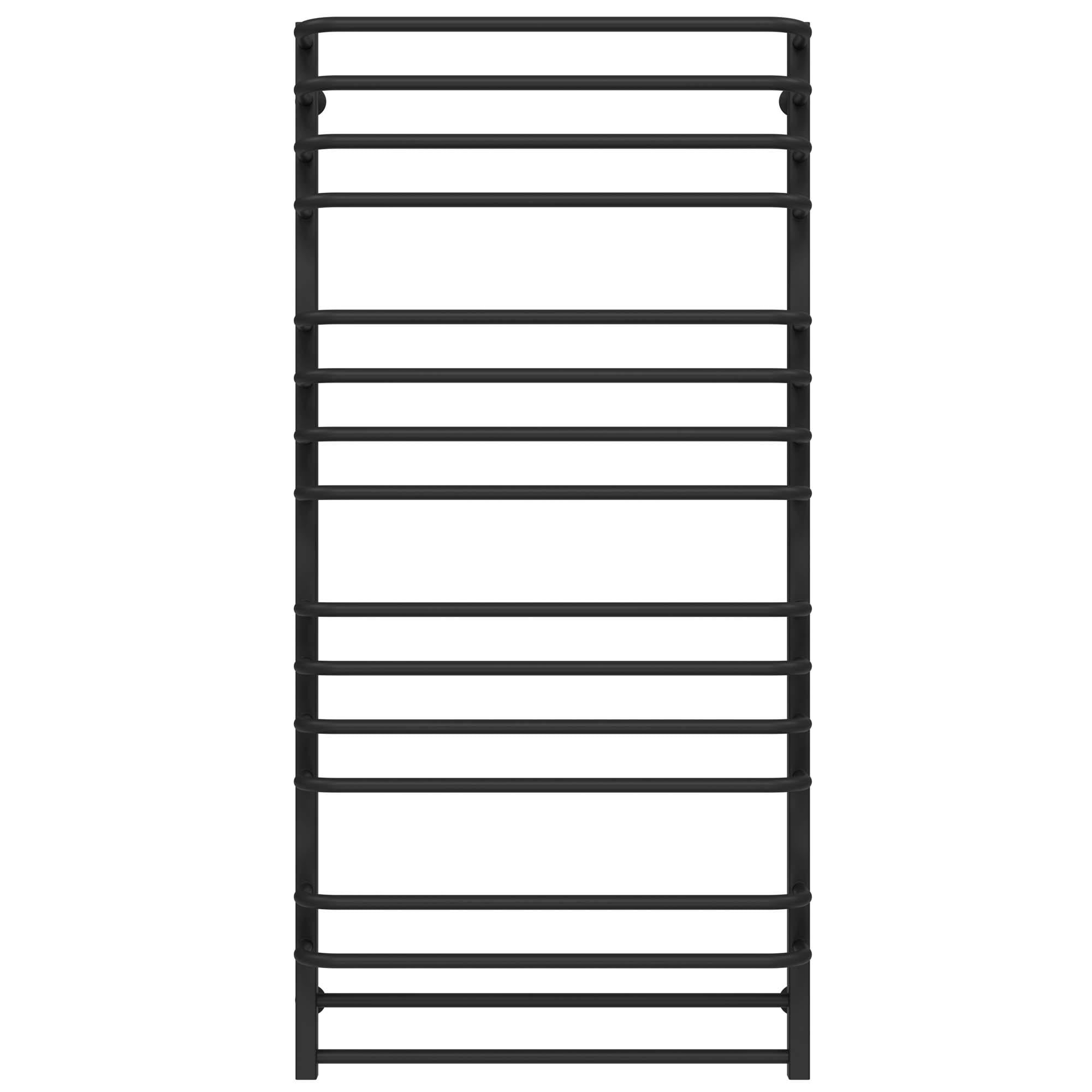 Полотенцесушитель водяной Deffi Lux П16 боковое левое подключение нержавеющая сталь 700х1500 мм Черный (A.LU.150.70.16.BB)