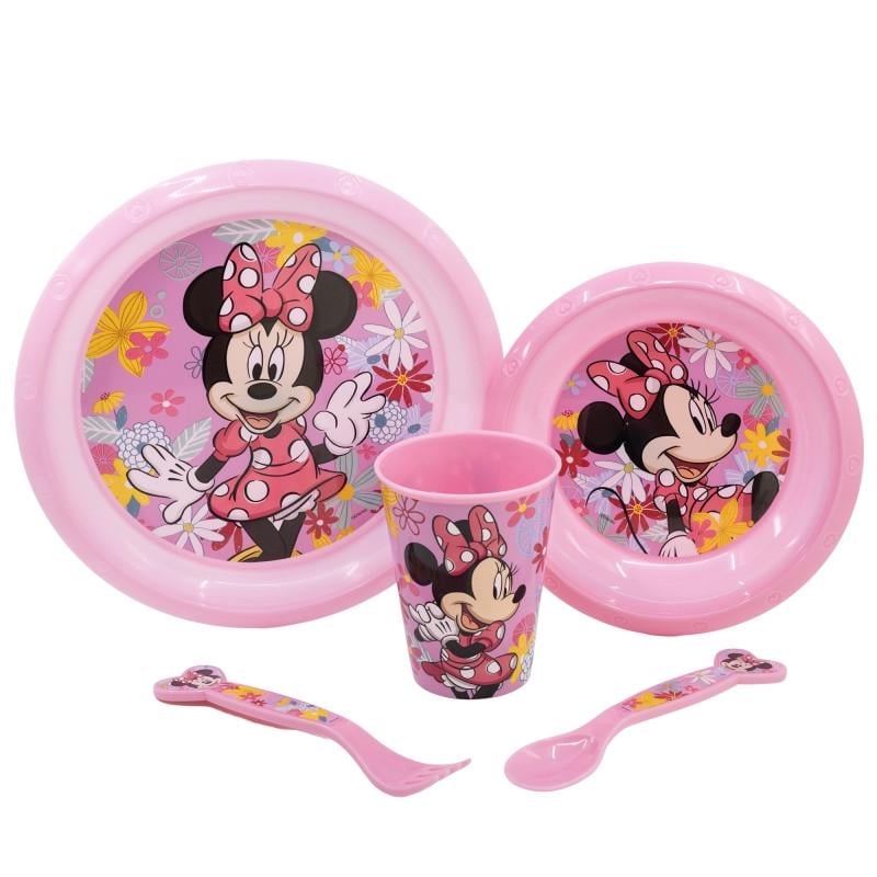 Дитячий набір STOR Minnie Mouse пластиковий без BPА 5 предметів (2335813343)