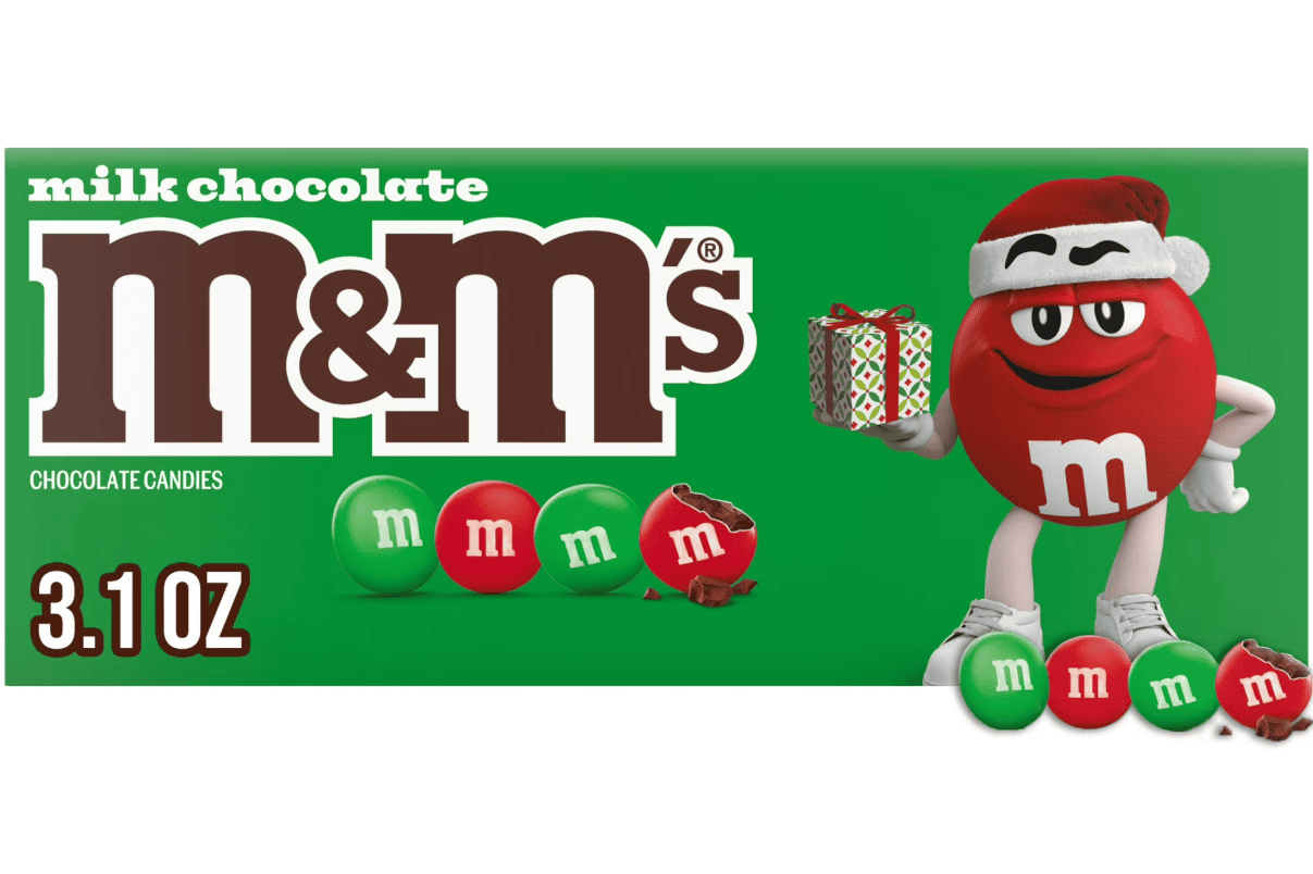 Драже M&M's Milk Chocolate Christmas Candy 87,9 г