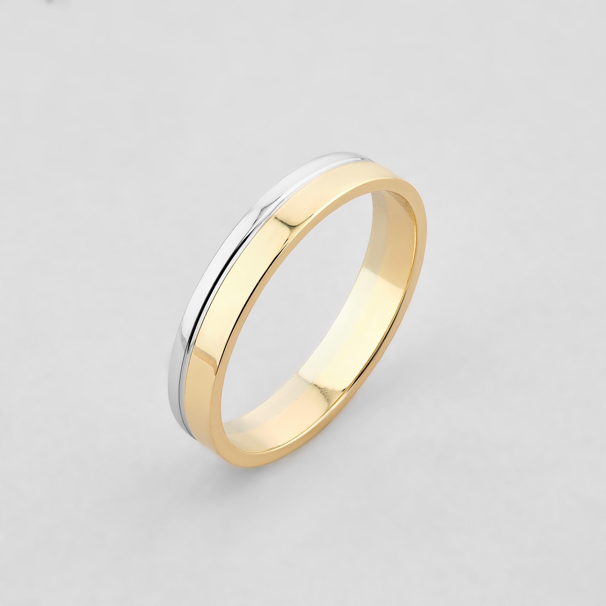 Обручальное кольцо золота Minimal Соединенные сердца р. 19 (о048-ж-19)