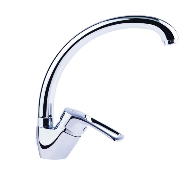 Смеситель кухонный Q-tap Hansberg CRM 008F на гайке