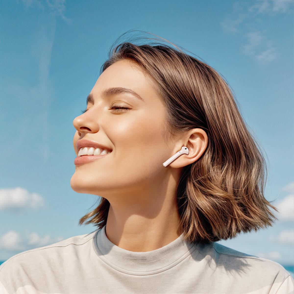 Навушники бездротові Borofone BW86 Brocade True Wireless BT5.4 Headset with touch screen 300 mAh White (6941991119484) - фото 7 Навушники бездротові Borofone BW86 Brocade True Wireless BT5.4 Headset with touch screen 300 mAh White (6941991119484) - фото 7