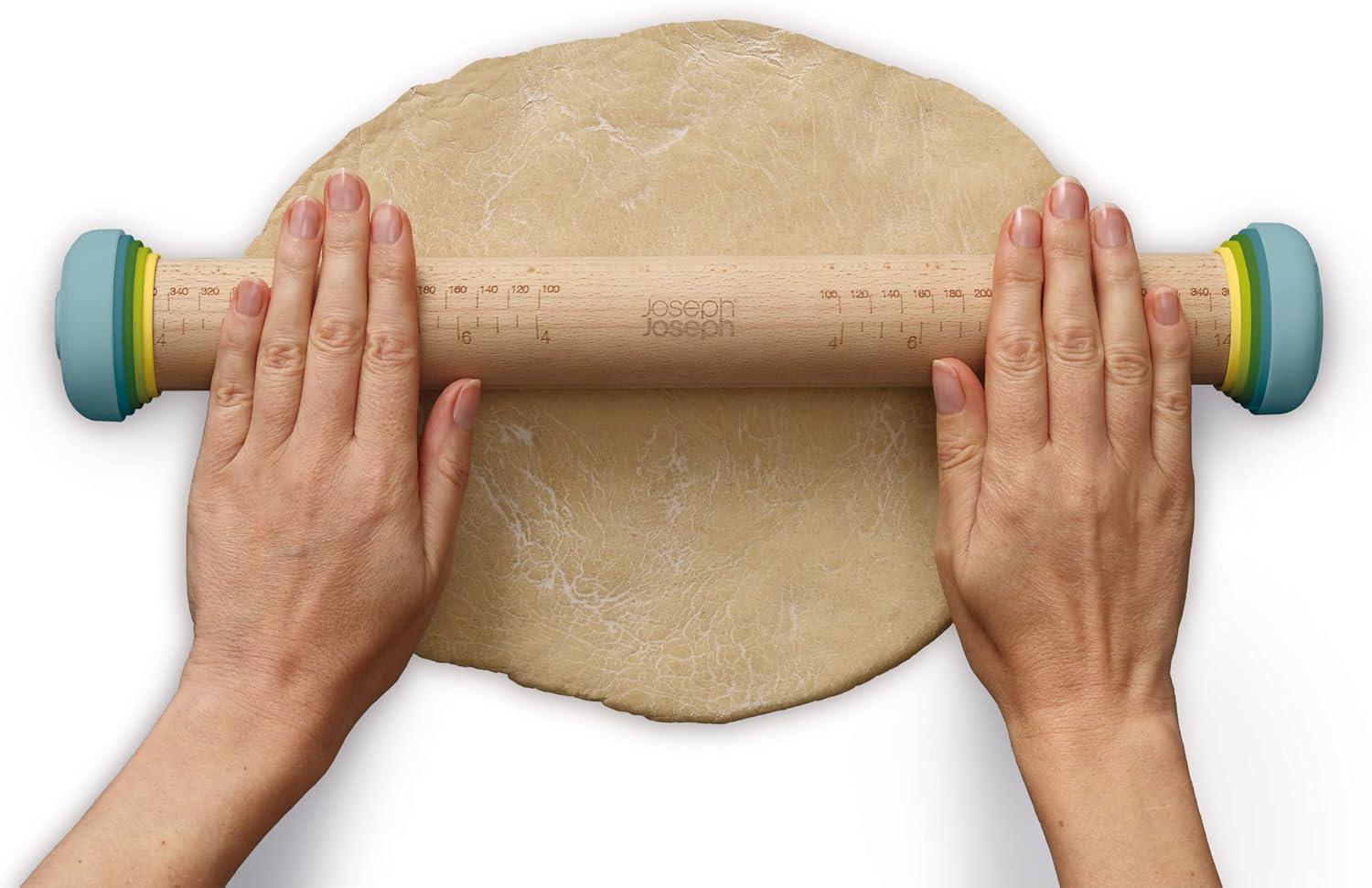 Скалка для теста Duo Joseph Joseph регулируемая 42 см Разноцветный (40118) - фото 2 Скалка для теста Duo Joseph Joseph регулируемая 42 см Разноцветный (40118) - фото 2